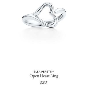 Tiffany & Co. sterling silver ring Elsa Peretti